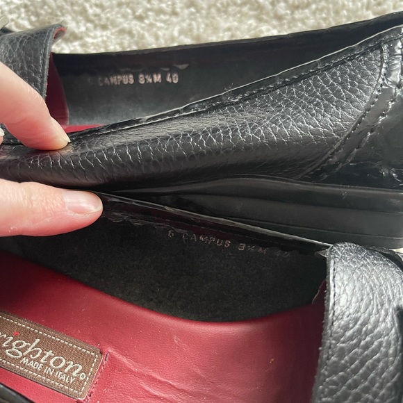 Brighton Black Loafer Shoe With Buckle Size 8.5 - Picture 8 of 9